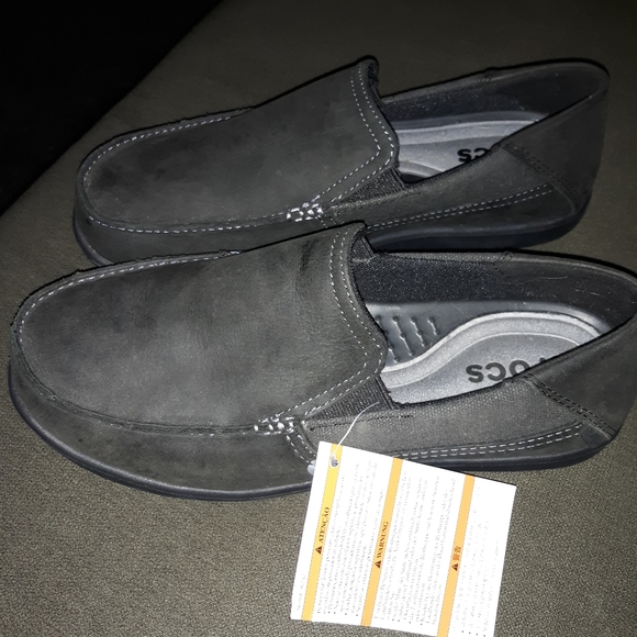 CROCS Other - Crocs charcoal loafers mens 8 NWT